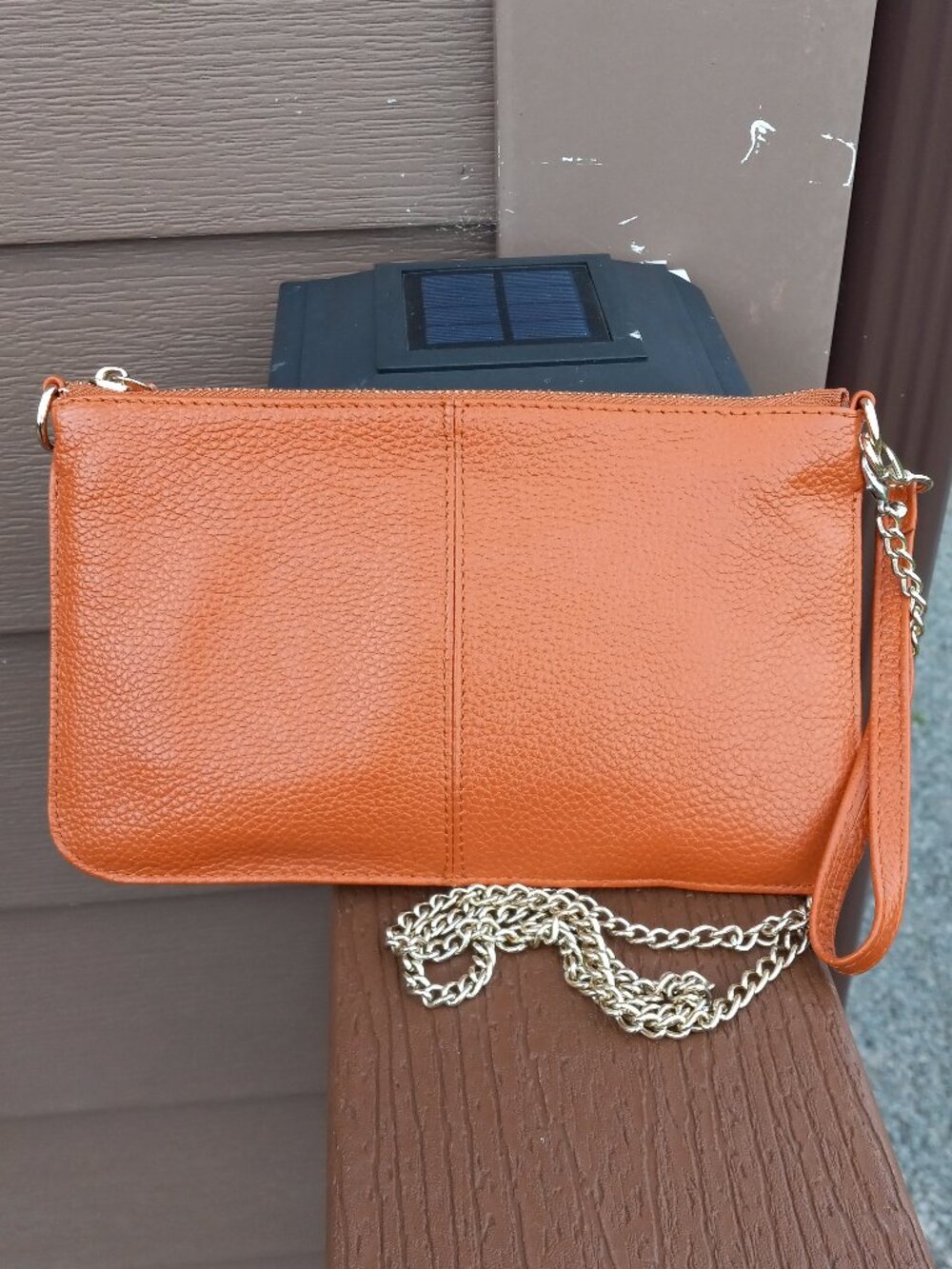 Vasiliki Lagis Convertible Tan Crossbody Bag